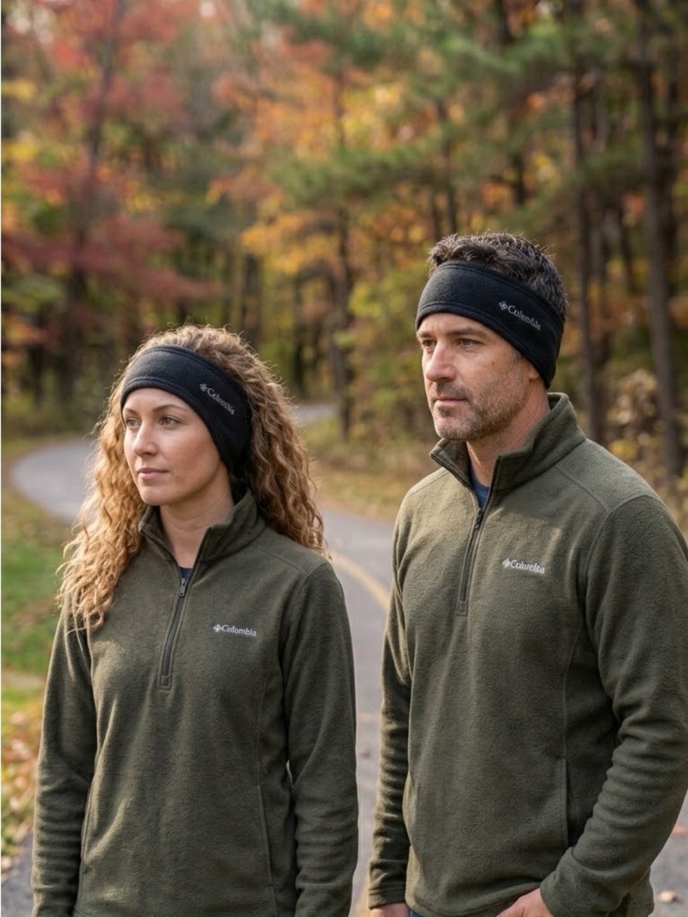 Columbia Fleece Ear Warmer Headband Unisex Black L/XL NWT